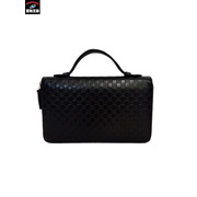 長財布 GUCCIマイクログッチシマ トラベルウォレット/449246