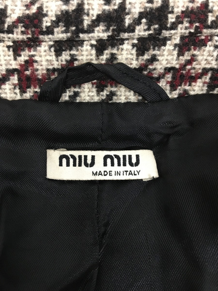 レディースラグ衣料 千鳥格子/カシミヤ混コート/06AW