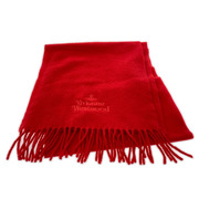Vivienne Westwood ソノ他 ロゴウールマフラー RED