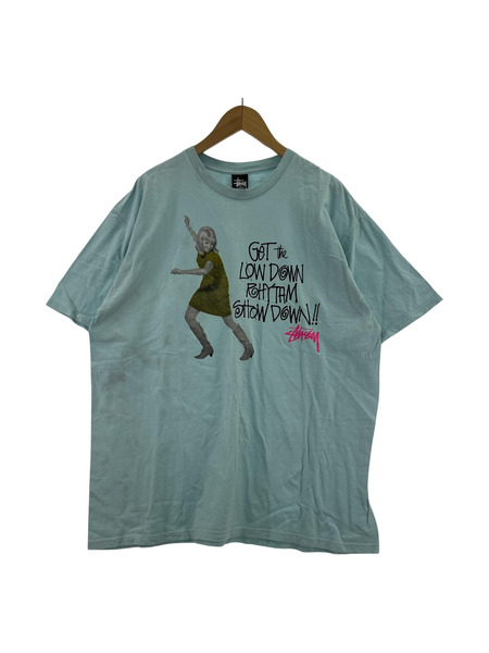 STUSSY LOW DOWN RHYTHM TEE Tシャツ(XL) エメラルド