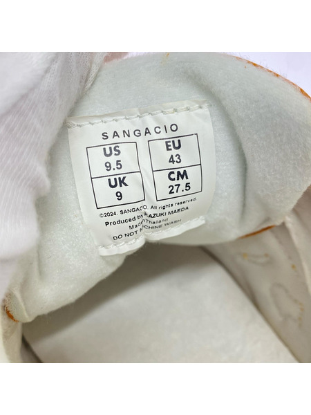SANGACIO スニーカー ニュ~ズ オレンジ 27.5cm