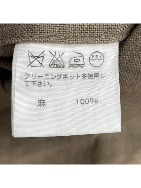 ISSEY MIYAKE 90s ステッチデザイン リネンテーラードジャケット カーキ