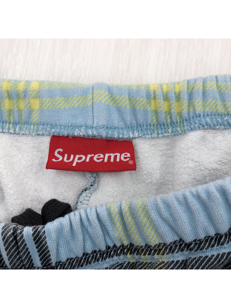 Supreme plaid SweatShort スウェットショーツ