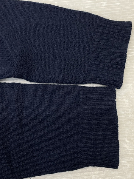 PRADA ウールカシミヤ サイドスリットニット 40 紺