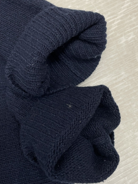 PRADA ウールカシミヤ サイドスリットニット 40 紺