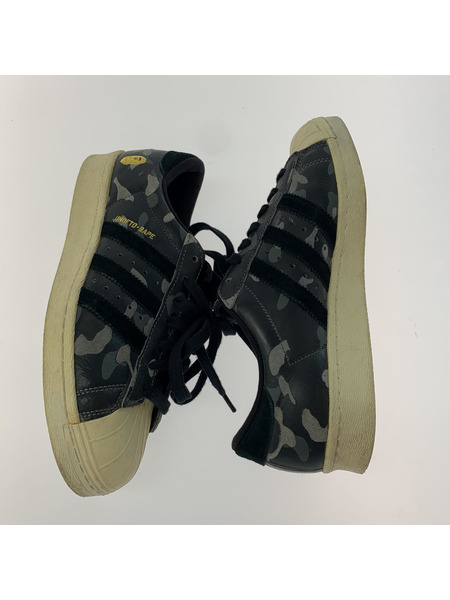 A BATHING APE adidas UNDEFEATED SUPERSTAR スニーカー 迷彩 24.5cm