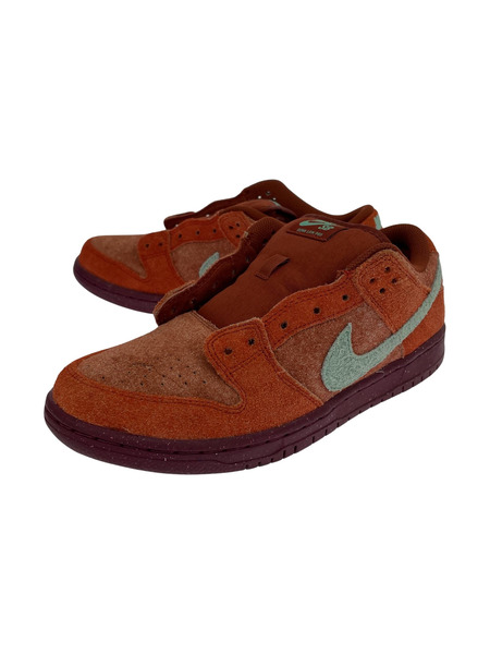 NIKE SB Dunk Low Pro PRM Mystic Red and Rosewood 26.5cm