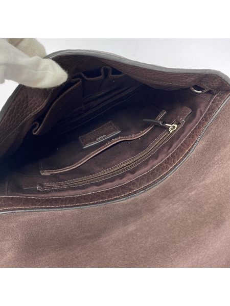 TUMI ショルダーバッグ レザーショルダーバッグ/茶[値下]