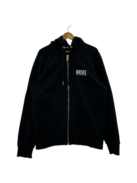 DIESEL バックプリント ジップロゴパーカー (L)