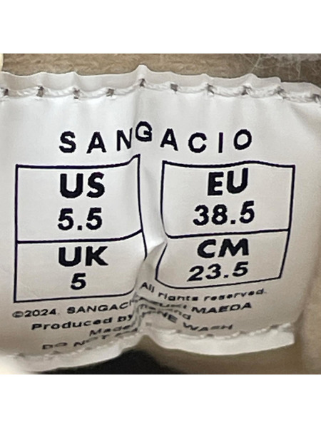 SANGACIO シューズ SANGACIO×Wako's Room イニシャル グリーン