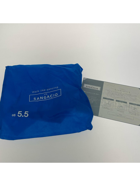 SANGACIO シューズ SANGACIO×Wako's Room イニシャル グリーン