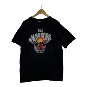80s THE JACKSONS 1984 ワールドツアーTシャツ(L) ブラック マイケルジャクソン在籍時