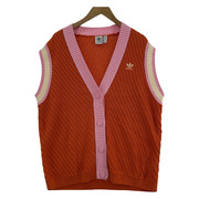 adidas Adicolor 70s Knit Vest ニットベスト(JPN/L) IK7493 オレンジ