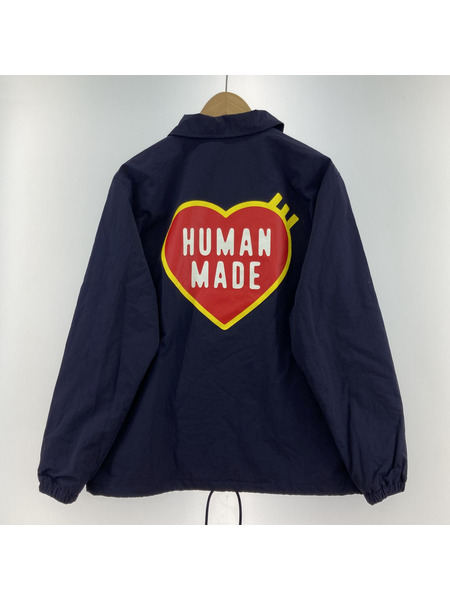 HUMAN MADE ハートロゴプリントナイロンコーチジャケット L