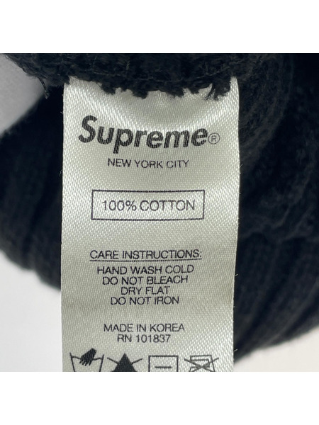 Supreme overdyed beanie 黒