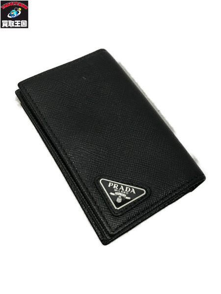 小物 PRADA サフィアーノトライアングル カードケース