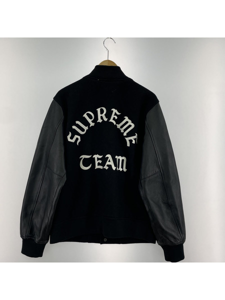 Supreme Wool Varsity Crew Jacket/BLK/M