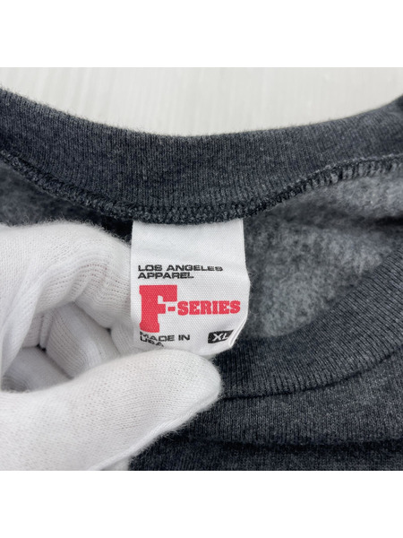 LOS ANGELES APPAREL F-SERIES 裏起毛スウェット グレー (XL)