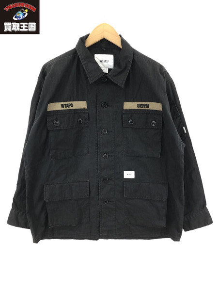 WTAPS 19SS JUNGLE LS 01 SHIRT X01 黒[値下]