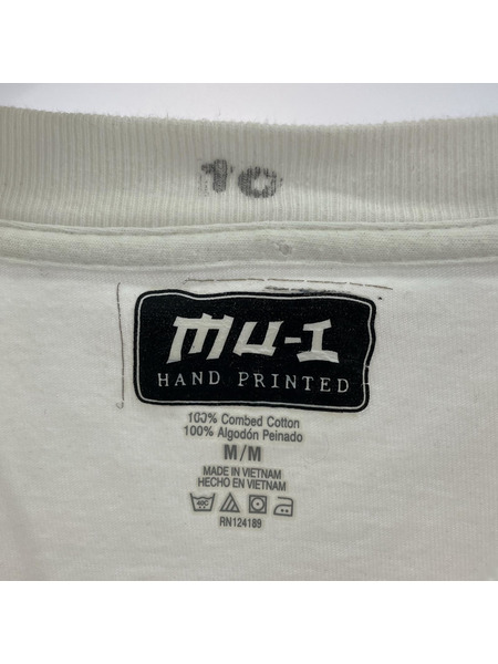 mu-i HAND PRINTED DAFT PUNK EPILOGUE Tシャツ(M) ホワイト[値下]