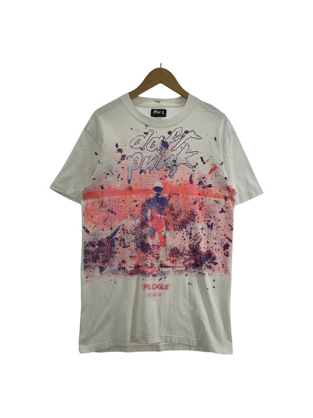 mu-i HAND PRINTED DAFT PUNK EPILOGUE Tシャツ(M) ホワイト[値下]