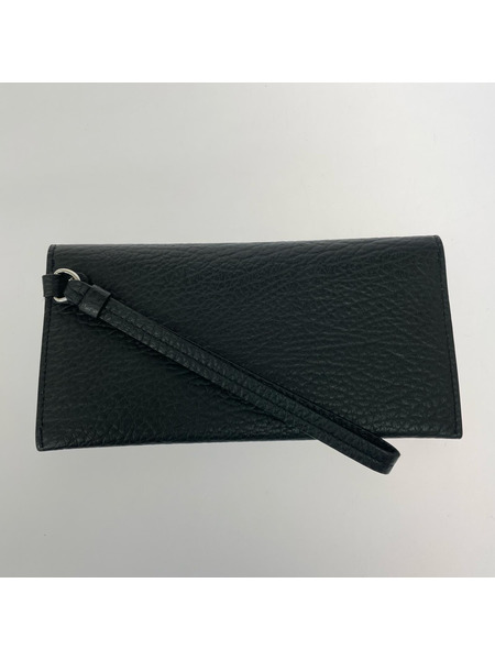 MAISON MARGIELA 長財布 4ステッチ ハンドルウォレット レザー 黒