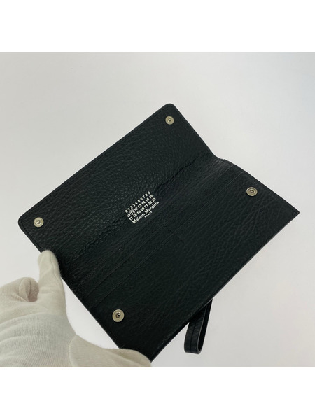 MAISON MARGIELA 長財布 4ステッチ ハンドルウォレット レザー 黒