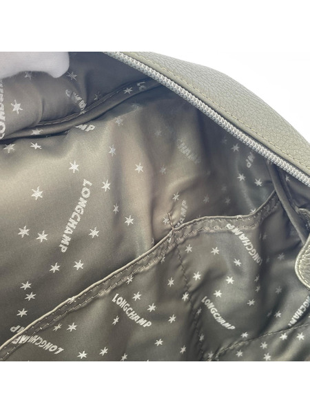 LONGCHAMP トートバッグ シルバー