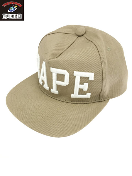 A BATHING APE 白タグ BAPE刺繍  5-Panel Cap