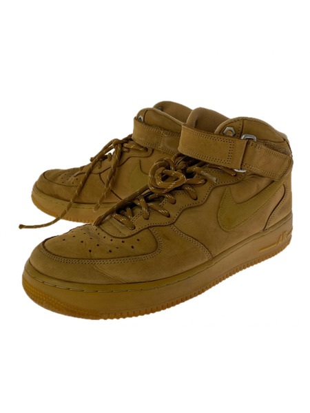 NIKE スニーカー AIR FORCE 1 MID FLAX (27.5)
