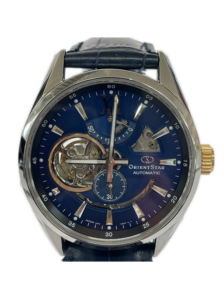 ORIENT メンズ時計 Modern Skeleton 青文字盤