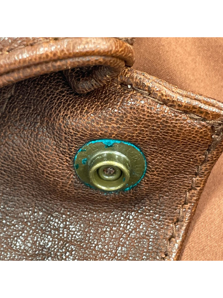 AVIREX レザージャケット OLD TIMES LEATHER WORK JACKET (XL) 茶