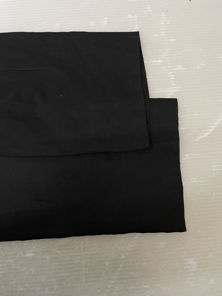 HERMES ウールリネン テーパードスラックス 40 ブラック[値下]