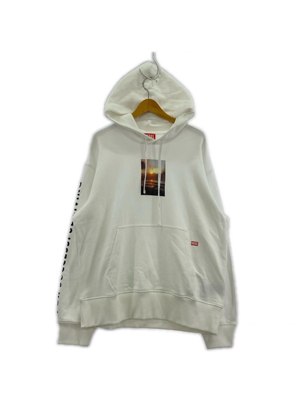 DIESEL パーカー S-MACS-HOOD-L6 プリントパーカー[値下]