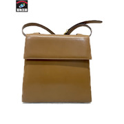 S.Ferragamo ガンチーニハンドル 2WAYバッグ ブラウン