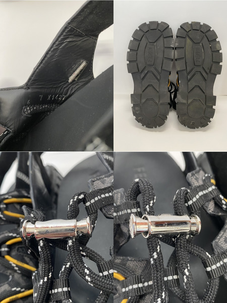 FENDI ファブリックフォース ブラック サンダル　7 X1427　6