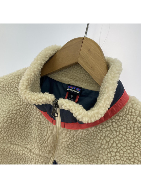 patagonia レトロX フリースジャケット キッズサイズXL ベージュ