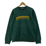 Carhartt スウェット・トレーナー WIP フロッキープリントスウェット 緑 (M)