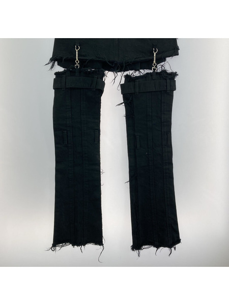 Voltage Control Filter Leg Cutout Bondage Denim Skirt 3way