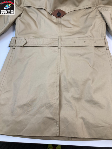 COACH コーチ 襟ムートン チェックライナー付き トレンチコート ベージュ サイズMP