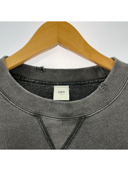 スウェット・トレーナー OVY Damage Processing Crew Neck (M)