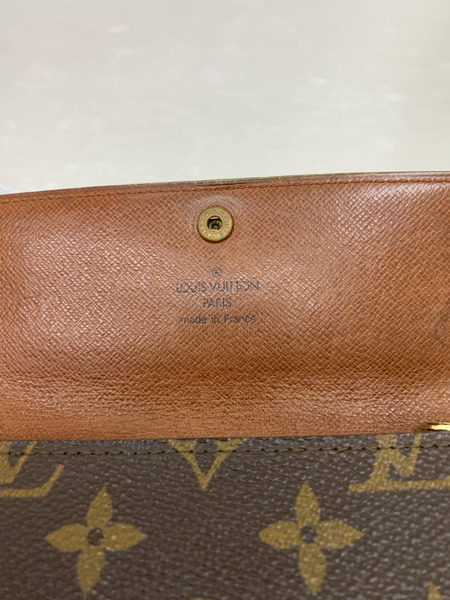 ルイ ヴィトン 長財布 ファスナー付き長財布 レディース ポシェットポルトモネクレディ モノグラム ブラウン MI0972 M61725