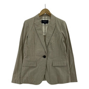 BURBERRY テーラードジャケット・ブレザー LONDON シルク混ストライプ(38)