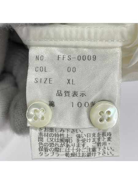 長袖シャツ FINGER FOX AND SHIRTS 白