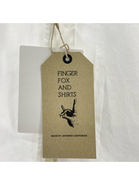 長袖シャツ FINGER FOX AND SHIRTS 白