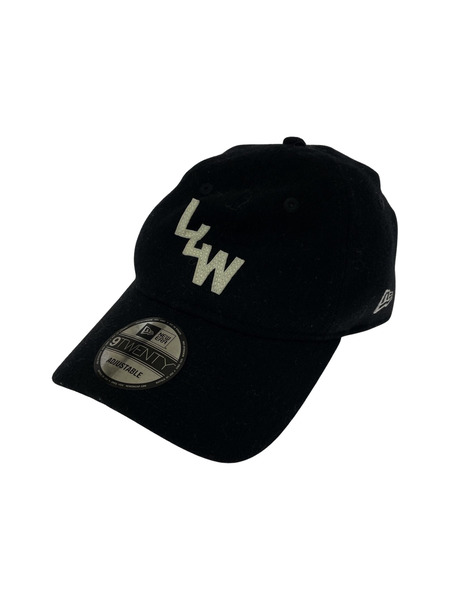 WTAPS×NEW ERA 9TWENTY/Cap/Wony.Flannel.LLW ウールキャップ ブラック