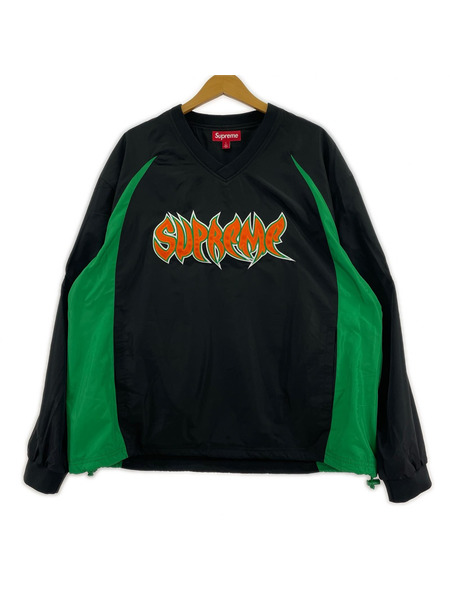 Supreme ジャケット warthog  warm up pullover 黒 (L)