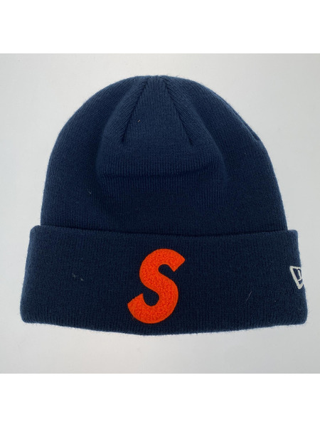 Supreme×NEW ERA S Logo Beanie /ネイビー