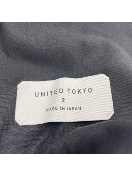 UNITED TOKYO ライトアンクルスラックス (2) ブラック