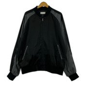 Adam et Rope' ジャケット EUPHORIA 刺繍 サテンジャケット ブラック